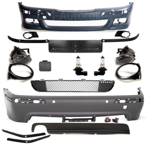 DM Autoteile 1346 Stoßstange SRA+PDC Front Heck ABS grundiert kompatibel für BMW E39 95-04 nicht M+ABE