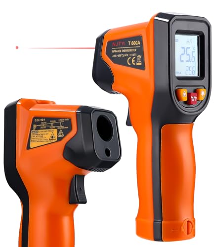 Toaren Infrarot Thermometer Digital,--50°C~600°C IR Temperaturpistole Digital Laser-Temperaturmessgerät mit LCD Display (Nicht für Menschen)