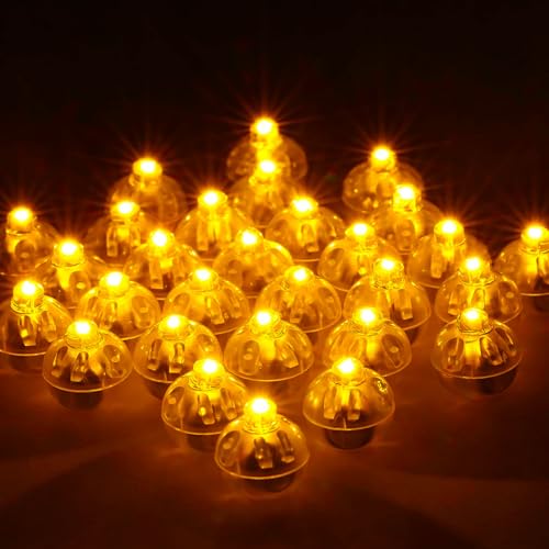 LED Ballons Lichter, 100 Stk Mini Led Licht,Leuchtende Luftballons,Led Luftballons Leuchtend,Ballonlichter Warmweiß,Led Luftballon für Geburtstag Hochzeit Halloween Weihnachten Karneval Party Deko