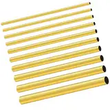 LAVMHAB Messingrohre-Set mit 2 mm, 2,5 mm, 3 mm, 3,5 mm, 4 mm, 4,5 mm, 5 mm, 6 mm, 7 mm, 8 mm Außendurchmesser x 0,2 mm Wandstärke x 200 mm Länge, nahtlose, runde Messingrohre für Heimwerker,