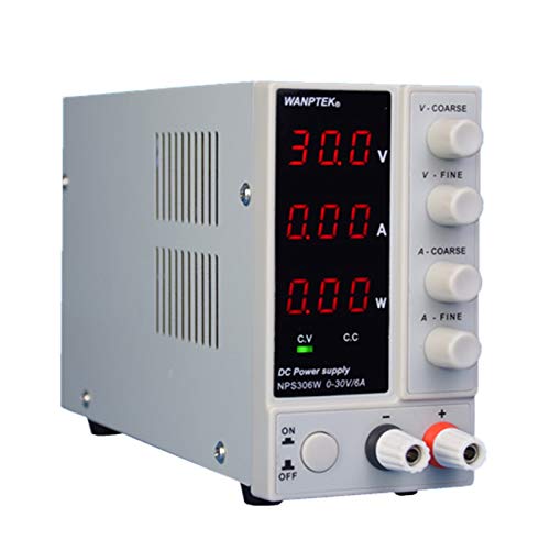 czyuRachel Labornetzgerät, Labor Netzgerät Labornetzteil Dc Netzteil Trafo Stabilisiert 0-30v 6a Regelbar Mit Digitale Röhrenanzeige Für Labor Und Elektronikwartung
