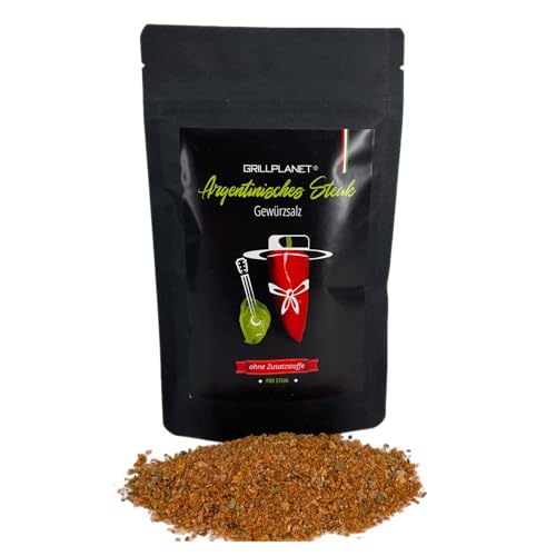 Argentinisches Steak Gewürz Gewürzmischung Gewürzsalz 100g Aromabeutel von Grillplanet
