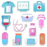 Qianyu 12 Stück Krankenschwester Haftnotizen Set Niedliche Medizinische Thema Selbstklebende Notizblöcke Haftnotizen Selbstklebende Sticky Notes Farbig Notizblöck für Aufzeichnungen Checklisten