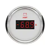 ELING 52 mm digitales Amperemeter AMP Gauge 80 A Messgerät mit Stromsensor mit roter Hintergrundbeleuchtung 12 V 24 Volt für LKW-Schiffe wasserdicht