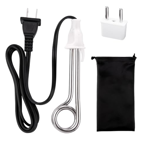Reise-Camping-Zubehör, Tee-Tauchheizer, tragbarer Tauchwasserbereiter, 300 W, Dual-Spannung, 120/240 V