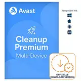 Avast Cleanup Premium 2024 - Junk-Dateien entfernen und das System beschleunigen - für Windows, macOS und Android | 10 Gerät | 1 Jahr | PC/Mac | Aktivierungscode per Email