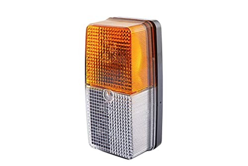 HELLA Blinkleuchte - Halogen - 24V / 12V - Anbau - ECE - Lichtscheibenfarbe: weiß/gelb - Stecker: Crimpkontakt - links/rechts - Menge: 1 - 2BE 003 347-001