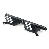 Premium-Qualität Thug Life Pixelated Sonnenbrille, Neuheit Unisex Mosaik Brille Party Deal mit ihm MLG Shades Toy 8-Bit
