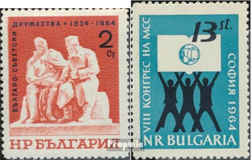 Prophila Collection Bulgarien 1499,1508 (kompl.Ausg.) postfrisch ** MNH 1964 Freundschaft, Studentenunion (Briefmarken für Sammler)