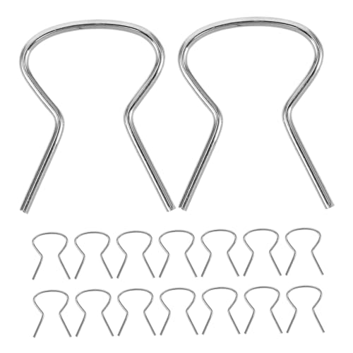 ABOOFAN 100 Stück Tür Des Tür Des Lifters Glasfensterclips Rostfreier Glasclip Glashandhabungsklemmen Fensterhandle -retainer -clip -sortiment Glasfixierklamme Grey Stahl