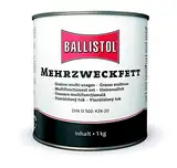 BALLISTOL 25351 Mehrzweckfett 1kg Eimer – Wasserbeständiges Universalfett – Gleitlager-Abdichtung, KFZ-Schmierung