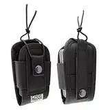 caseroxx Funkmelder-Molle Tasche kompatibel mit Motorola TPG2200 Tetra Pager, Airbus P8GR etc. [Schutz Holster mit Gürtelschlaufe und variablem Kordel-Riemenverschluss in beige]