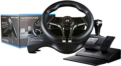 FRTEC - HURRICANE MK II Racing Wheel mit Pedalen und eingebautem Sequential Shift (Kompatibel mit Playstation 4, Playstation 3, Switch und PC)