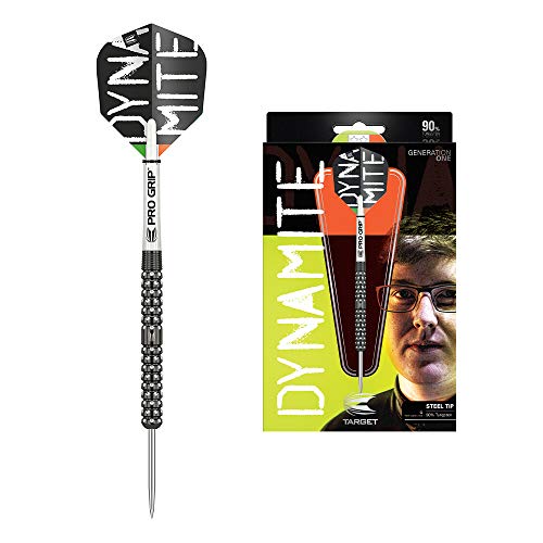 Target Darts Keane Barry 90% Wolfram Steeldarts-Set (24gr - Dartpfeile) schwarz und weiß