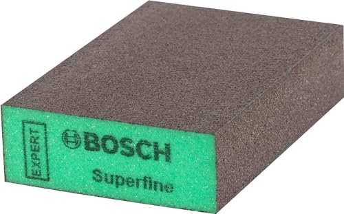 Bosch 1x EXPERT S471 Standard Schleifschwämme (für Farbe auf Holz, Weichholz, Ø 69 x 97 x 26 mm, superfein, Professional Zubehör Handschleifen)