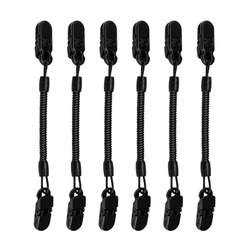 ZIJANG 6 Stück Hat Retainer Clip, Winddicht Hat Clip, Cap Retainer, Geeignet zum Angeln, Bootfahren, Golfen, Segeln, Klettern, Camping und Reisen