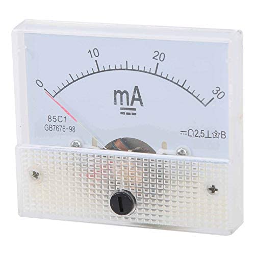 Amperemeter, Analoges Amperemeter 85C1 DC 0-30MA Zeiger DC Amperemeter Messgerät Panel Strommessgerät mit Einfacher Struktur