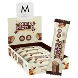 MORE Protein Bar, 10er Box Protein Riegel, 10 x 50 g, Caramel Crunch