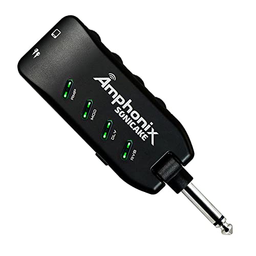 SONICAKE Mini Gitarre Kopfhörer Verstärker Bluetooth Multi-Effekte Plug-In USB aufladbar Portable Amphonix