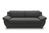 DOMO. collection Sofa Panama, 3-Sitzer, 3er Couch, Garnitur, 3-2-1 Sofa, 91 x 207 x 80 cm (BxTxH), anthrazit