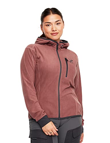 RevolutionRace Trekker Hoodie für Damen, perfekt für Wanderungen und Outdoor-Abenteuer, Vintage Rose, S