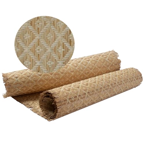 Natürliches Rattan-Gurtband 40x200cm (Multi-Size), Gewebtes Offenes Rattan Geflecht für Möbelreparatur, Schrank & Stuhl, DIY-Projekte Heimwerker, Bio-Rattan Webbing (Ökologisch, Breites Format)(40x100