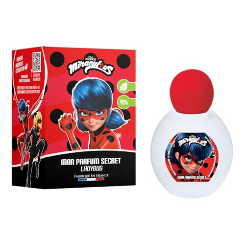 MIRACULOUS Die Abenteuer von Ladybug und Cat Noir Eau de Toilette Ladybug Duftnote Brombeere Himbeere 30 ml Parfum Kinder Mädchen 3–8 Jahre