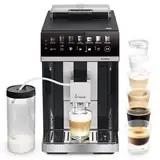 KKT KOLBE Kaffeevollautomat mit Milchbehälter, Milchschaumdüse und Zubehör, 2 Tassen, 15 Bar, 7-stufiges Mahlwerk, Touchscreen, Automatische Reinigung, 7 Getränke Barista One