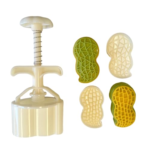 Uqezagpa 3 Stück Handpresse, Küchen-Backwerkzeug, praktische Erdnuss-Eisformen, 50 g, für handwerkliche Zwecke