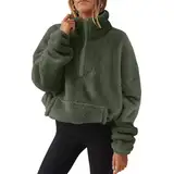 KONG JIMFAN Sweatjacke Damen Damen Hoodie Mit Kapuze Rain Jacket Women Karierter Blazer Damen Regenjacke Damen Hundemantel Blazer Für Damen Winterjacke Parka Damen Jacke Damen(Dark Green,S)