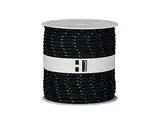 Hummelt® SilverLine-Rope Flechtleine Polypropylenseil 6mm 50m schwarz/blau auf Rolle