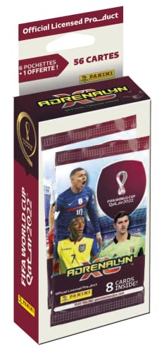 Panini 004287KBF7 World Cup FIFA Qatar Weltmeisterschaft 2022 Adrenalyn XL – Blister 6 + 1 Beutel, Zufällig