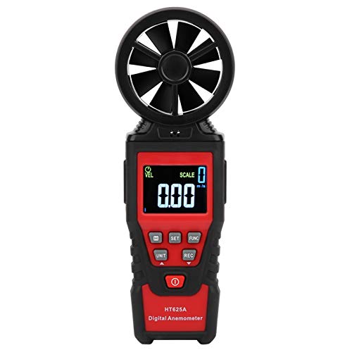 HT625 Anemometer, kann Windgeschwindigkeit, Tester und Detektoren Luftstrom und Anemometer Luftvolumen, Temperatur und Luftfeuchtigkeit messen, Handanemometer