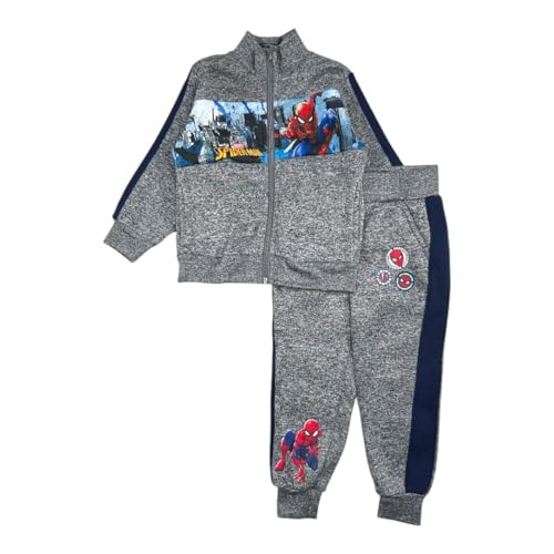 Disney Boy's Spiderman-Jogginghose Pullover Sweater, Grau, 5 Jahre