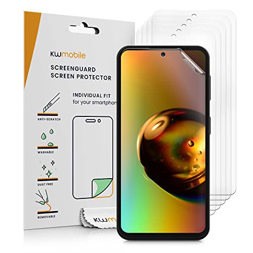 kwmobile 6X Displayschutzfolie kompatibel mit Samsung Galaxy A54 5G Folie - klare Schutzfolien Set in transparent