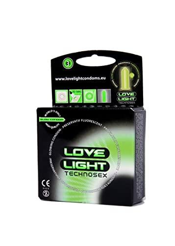 Love Light Leucht-Kondome 3 Stück, 1er Pack (1 x 3 Stück)