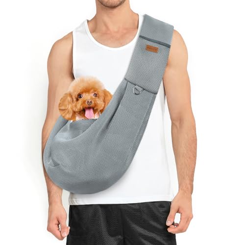 Classycoo Hundetrager für kleine Hund - Atmungsaktive Mesh Tasche für Haustier, Reise Katzen Tragetasche - Hundetragetasche mit Tasche, Integrierte Sicherheitsleine - für 8kg Haustier