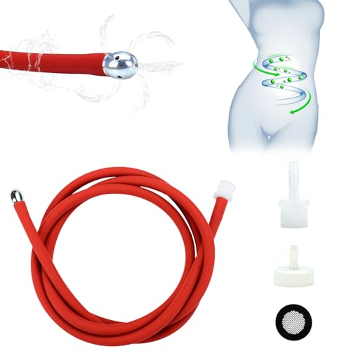 BDSMJOY Po Dusche Analdusche für Analverkehr,Einlauf Klistiere zur Darmreinigung,5 Wasserlöcher,Analdusche für Frau Herr,Intimdusche Irrigator Darmspülung Enema Sexspielzeug für Paare extrem (150 cm)