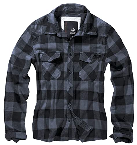 Brandit Check Shirt Black-Charcoal 3XL