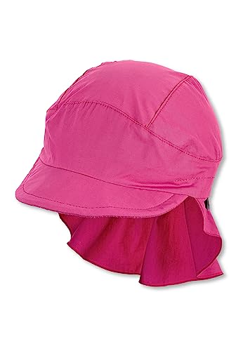 Sterntaler Unisex Kinder Schirmmütze mit Nackenschutz Ohne Bindebänder Mütze, magenta, 49