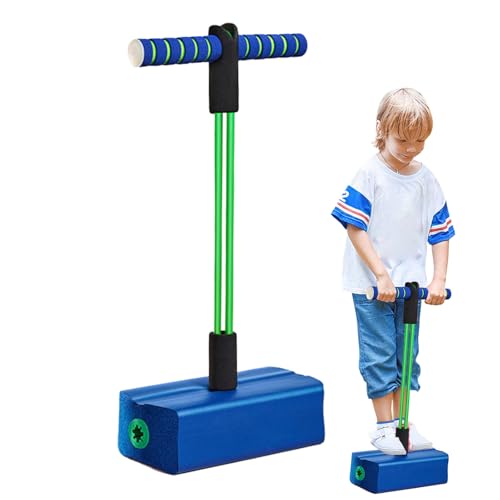 Rebounding Sticks, Hüpfende Stick Für Kinder - Leichter Schaumsprungstock Mit Seinem Knarrenden Sprungspielzeug Für Kleinkind Mit Einfachem Sockel, Interagieren Sie Den Balance -Ausrüstungsgerät