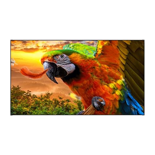 Projektorleinwand, Projektor-Filmleinwände, Wand-/Deckenmontage Mit Festem Rahmen, Projektionsleinwand for Campingpartys, Heimkino Im Hinterhof(60"(16:9))