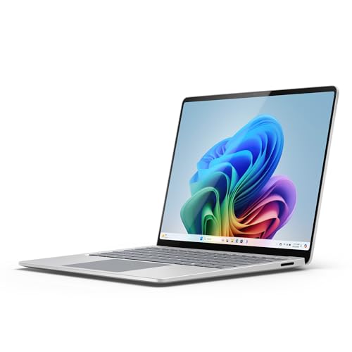 Microsoft Surface Laptop | Copilot+ PC | 13.8” Touchscreen | Snapdragon® X Elite (12 Kerne) | 16GB RAM | 512GB SSD | neuestes Modell, 7. Edition | Platin