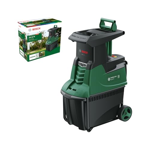 Bosch Turbinenhäcksler AXT 25 TC (2.500 W; geeignet für Holz und harte Gartenabfälle; integrierte Fangbox 53 l; in Karton)