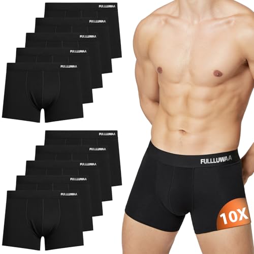 Fullluwaa Boxershorts Men Herren 10/12er Pack Retroshorts Männer Trunks Baumwolle Unterwäsche Weiche und Ideale Passform