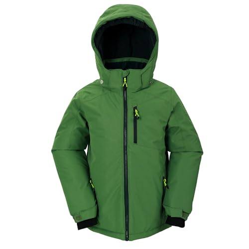 NORDOIS Jungen Skijacken Winter Wasserdicht Winddicht Leichtgewichtige Jacke Outdoor Winterjacke mit Kapuze