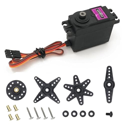 Servo Motor, Digital Servo, Servomotor, RC Servo, Servo Fernbedienung Zubehör, 13Kg 180° 5V, Geeignet für Roboter, Roboterarme, Kletterfahrzeuge, Ferngesteuerte Boote und Ferngesteuerte Flugzeuge