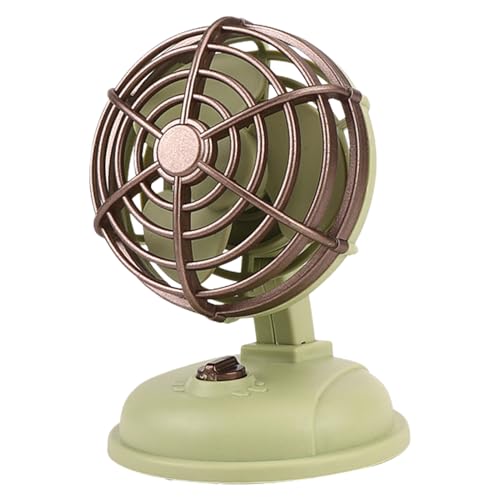 Generisch Vintage Innenausstattung, Retro Fan | Retro Accessoire | Tischventilator, starke Winde mit Kabel für das Haus, Büros,