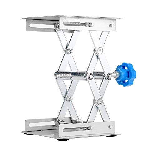 Walfront Hebebühne Labor Laborhebebühne, Laborhebeständer Hebehubtischständer Scherenständer (Blauer Griff)