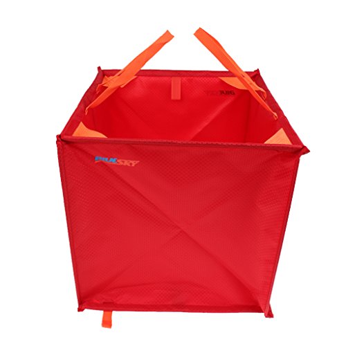 Toygogo Professionelle Faltbare 15,8"Dreieck Baumpfleger Baum Chirurgie Wurfleine Wurfgewicht Tasche Aufbewahrungswürfel Kleidung Fall Rot